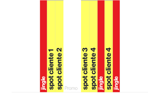 ,jingle,spot cliente 1,spot cliente 2,Promo,spot cliente 3,spot cliente 4,jingle,spot cliente 4,jingle,,,